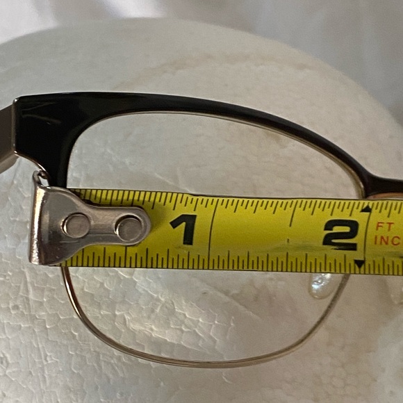 Prada made in Italy eye 👁️ glasses 👓 unisex gray with gold in case & wipe - Picture 10 of 16